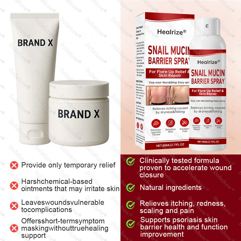 🔥𝙈𝙖𝙧𝙘𝙝 𝙎𝙥𝙚𝙘𝙞𝙖𝙡 𝙊𝙛𝙛𝙚𝙧𝙨 | Healrize® Snail Mucin Barrier Spray for Flare-Up Relief & Skin Repair